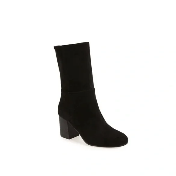 NEW EILEEN FISHER Boots Cinch Suede Block Heel - Picture 2 of 12